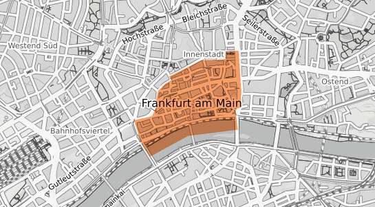 Mietspiegelkarte Frankfurt am Main Altstadt